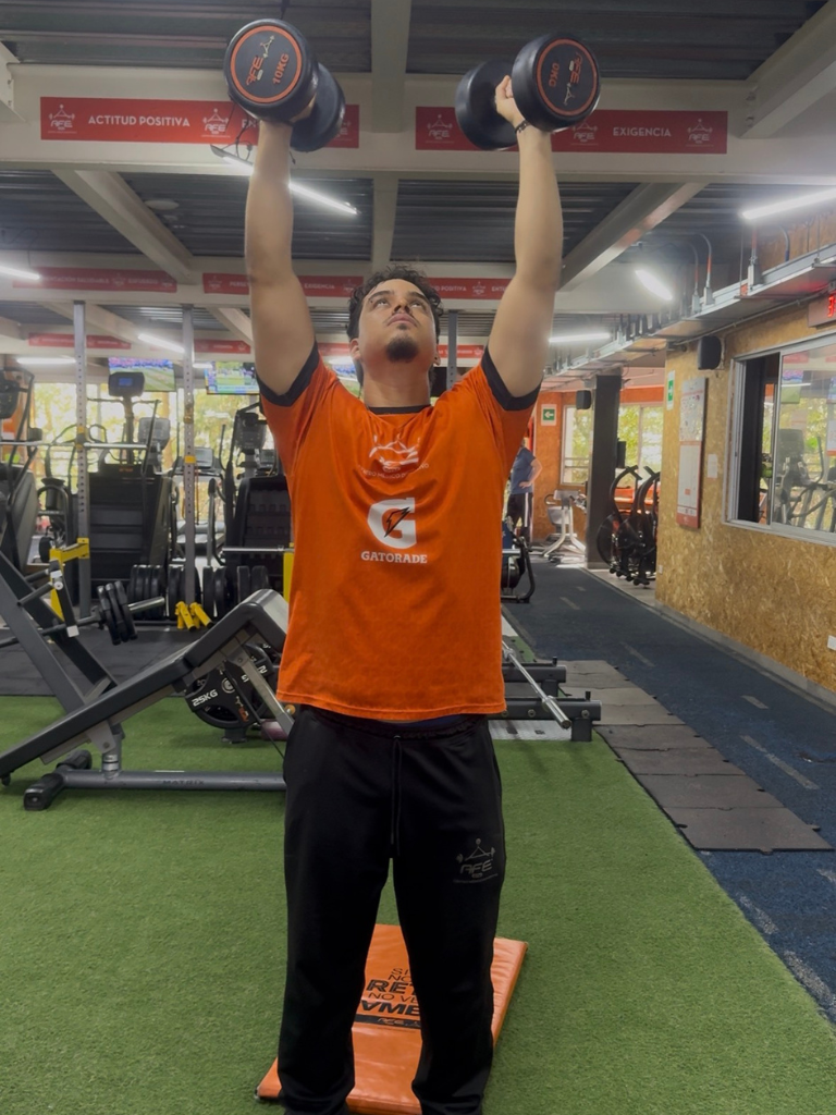 AFE GYM Press hombro con mancuerna 002
